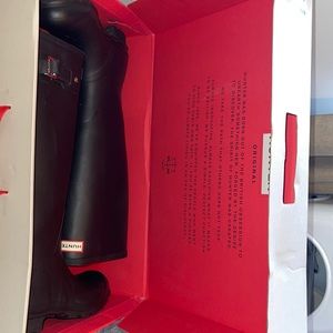 Hunter Matte Black Tall Rain Boots